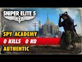Sniper Elite 5 Spy Academy Ghost 0 Kills No KO Authentic