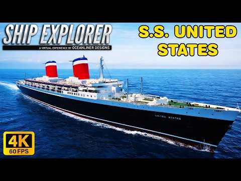 Full Virtual Tour of the SS UNITED STATES | 4K