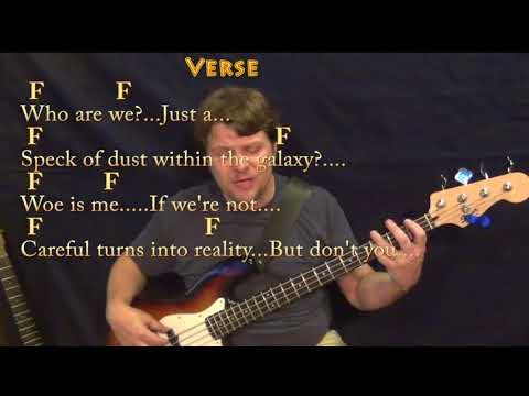 Lost Stars (Adam Levine) Bass Guitar Cover Lesson in C with Chords/Lyrics