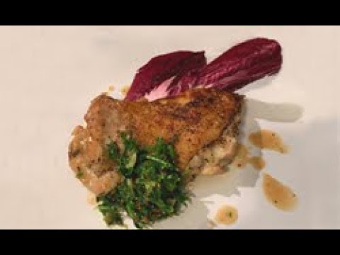 Sauté Chicken with Parsley Anchovy Sauce