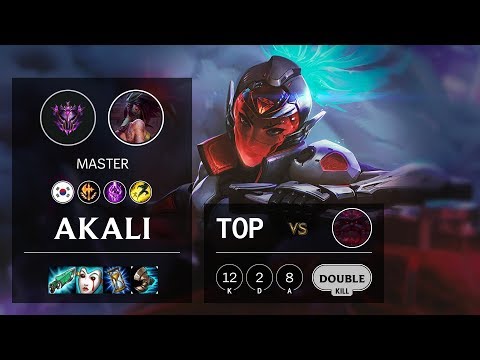 Akali Top vs Ornn - KR Master Patch 10.12
