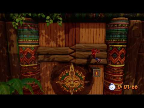 Crash Bandicoot (1-8) Native Fortress - Platinum Relic Run