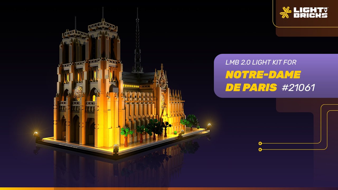 Light My Bricks Lumières-LED pour LEGO® Notre-Dame de Paris 21061