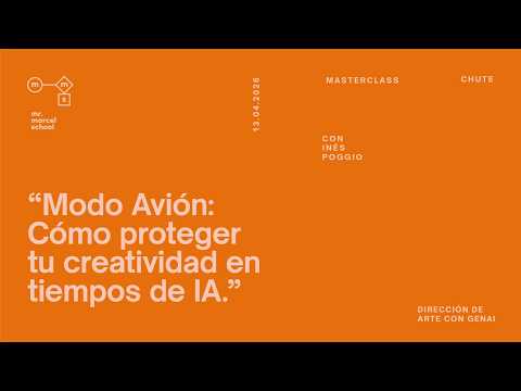 Miniatura del vídeo #IA | Masterclass GenAI: Modo Avión: Cómo proteger tu creatividad en tiempos de IA (Inés Poggio)