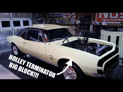 putting HOLLEY on a PUMP GAS BIG BLOCK NITROUS CAMARO!!!!!!