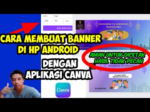 CARA MEMBUAT BANNER DI HP ANDROID
