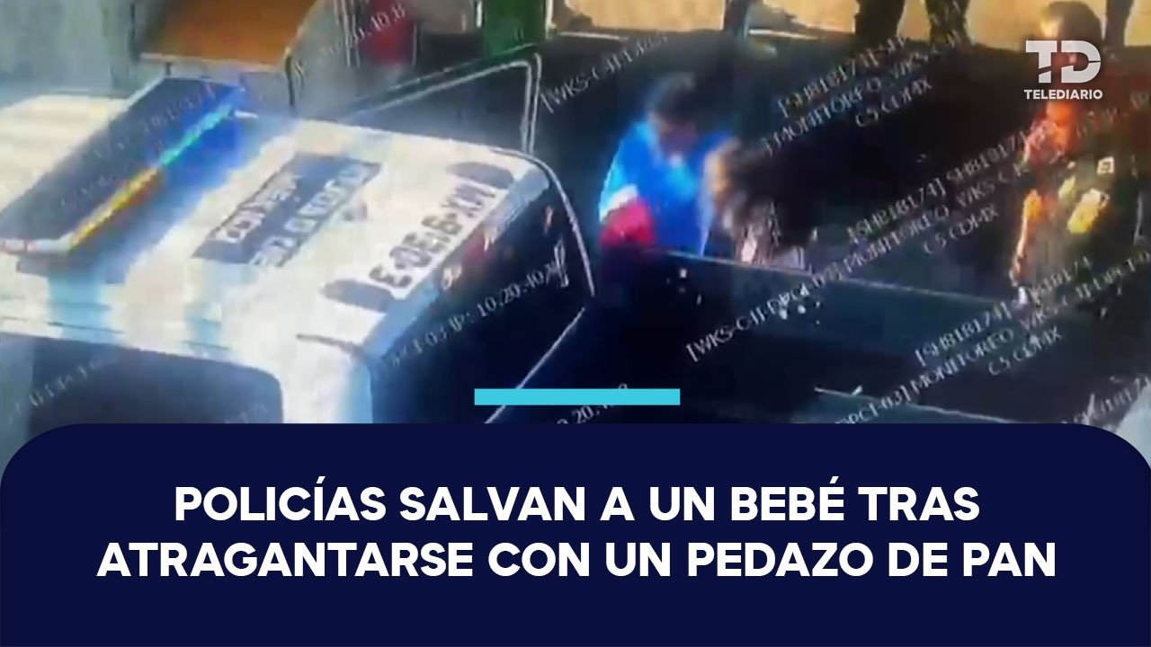 ¡Le salvaron la vida! Policías de la SSC rescatan a bebé que se asfixiaba en la Cuauhtémoc, CdMx
