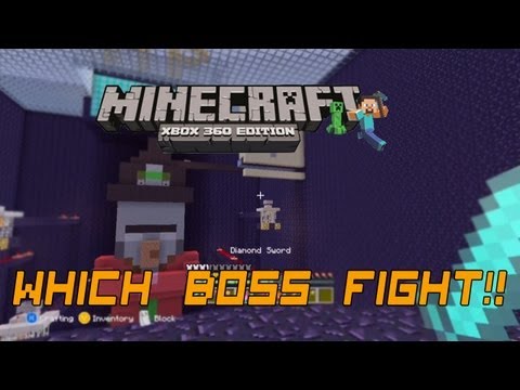 Minecraft Xbox 360-Witch Boss Fight!