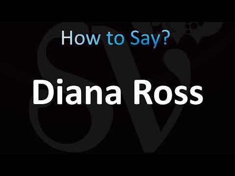 How to Pronounce Diana Ross (CORRECTLY!)