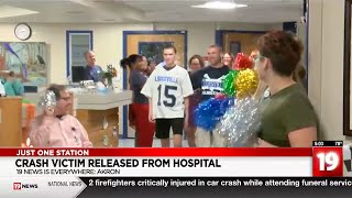 Louisville teen celebrates clap out after 52 days of recovering at Akron Children's