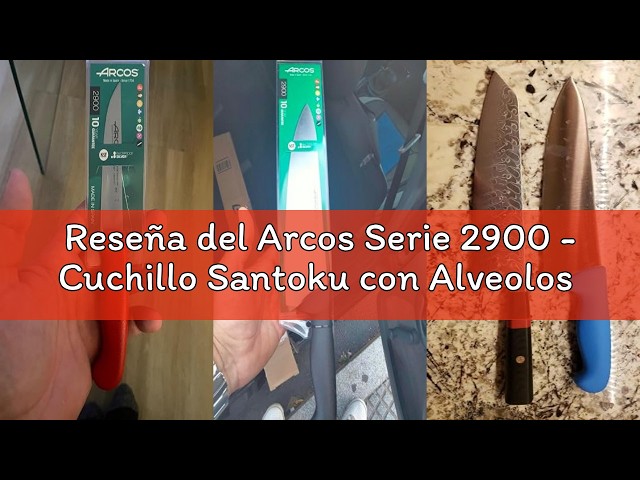 Vídeo relacionado con Arcos Cuchillo de Cocina Profesional - Hoja de Acero Inoxidable Nitrum 150 mm - Mayor Durabilidad y Corte Preciso - Mango Ergonómico Azul - Serie 2900