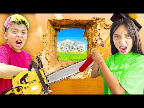 ESCAPING FROM 100 LAYERS OF CARDBOARD!! *for $10,000*