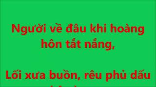 Giọng hát Nhất Nguyên với bài Người Về Đâu.