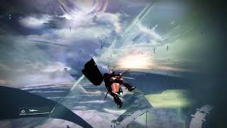 Sparrow Flying to the top of the dreaming city tower