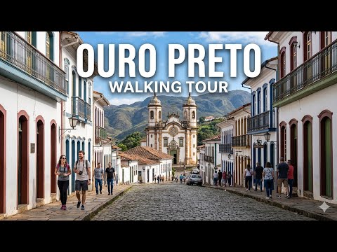 OURO PRETO, MINAS GERAIS 🇧🇷 — SUNDAY IN THE HISTORIC CENTER【4K】