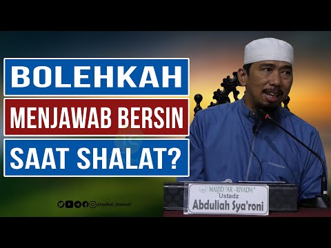 BOLEHKAH MENJAWAB BERSIN SAAT SHALAT