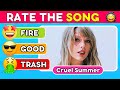 RATE THE SONG 🎵  2023 Top Songs Tier List  Music Quiz #3
