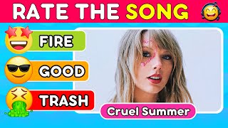 RATE THE SONG 🎵  2023 Top Songs Tier List  Music Quiz #3