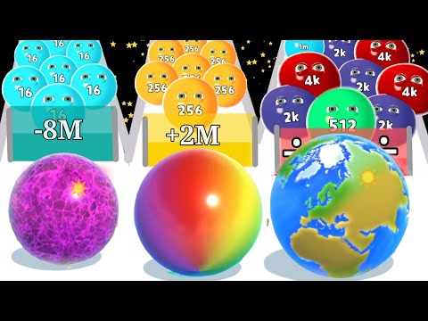 Ball Run 2048 in Infinity Mod vs Level Up Runner / 2048 ball run Gameplay Walkthrough New part #5