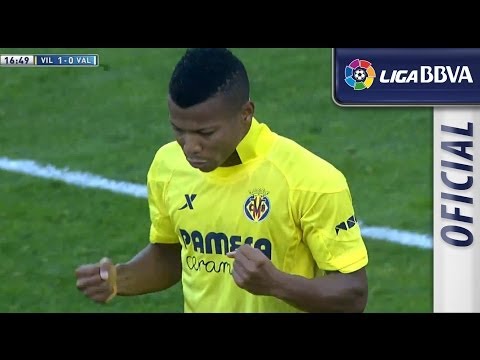 Gol de Uche (1-0) en el Villarreal CF - Valencia CF - HD