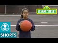 Sesame Street Practicing Basketball