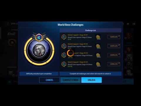 Knull Manual Unlock | World Boss Legend Unlock