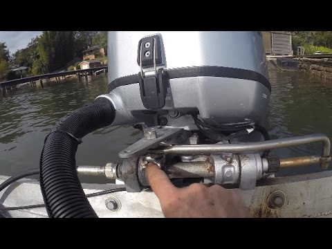 Replacing the steering cable and helm in a boat