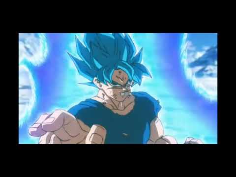 Goku going Super Sayian Blue (Bruce Falconer) Broly movie #dbz #dbs #goku #broly #ssjblue #lssj