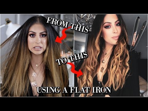 EASY EFFORTLESS WAVES TUTORIAL WITH FLAT IRON Video