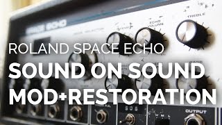 Video thumbnail for Roland Space Echo Sound on Sound mod+restoration TR-909 RE-200.contact me4modding yours! by Jacob Korn