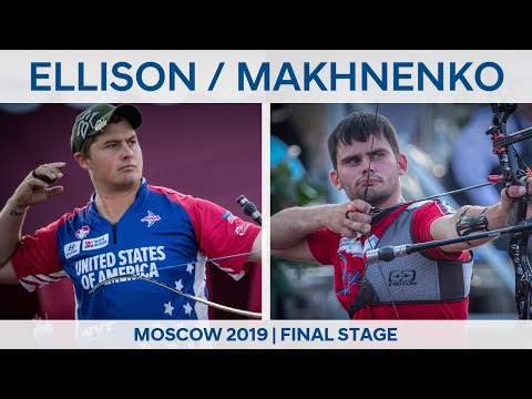 Brady Ellison v Artem Makhnenko – recurve men quarterfinal | Moscow 2019 World Cup Final