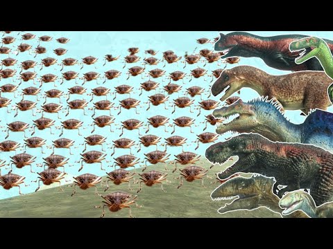 Swarm Bug VS ALL DINOSAURS - ANIMAL REVOLT BATTLE SIMULATOR