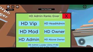 Free Require Script For HD admin Rank