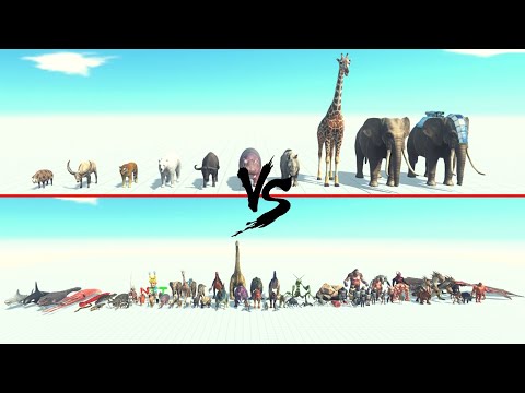 Modern Mammals Vs All Units ARBS | Animal Revolt Battle Simulator