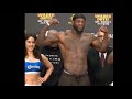Deontay Wilder Scared Ring Girl