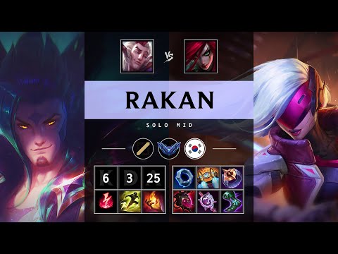 Rakan Mid vs Katarina - KR Diamond Patch 25.11