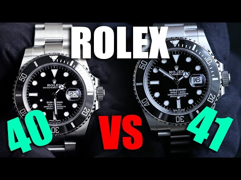 Rolex Submariner 40 mm VS 41 mm