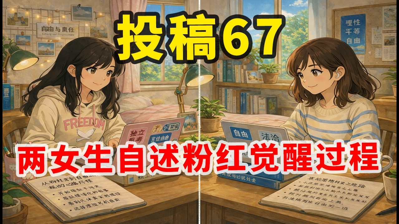 【观众投稿67】觉醒女生视角：中学看拉康的女生，小学看《史记》的女生，分享从粉红觉醒成自由派的心路历程