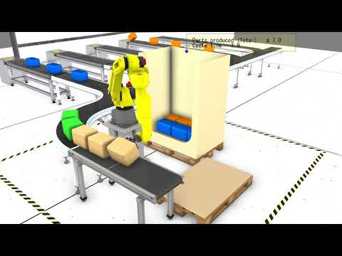 Digital Twin Simulation - End of line robotics