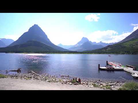 Swiftcurrent Lake Video from the Many Glacier Hotel