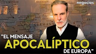 IRASTORZA: "El mensaje apocalíptico de Europa intenta unir a la gente a través del miedo"