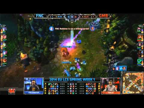 FNC vs GMB Highlights Spring Split Week 1 EU LCS 2014