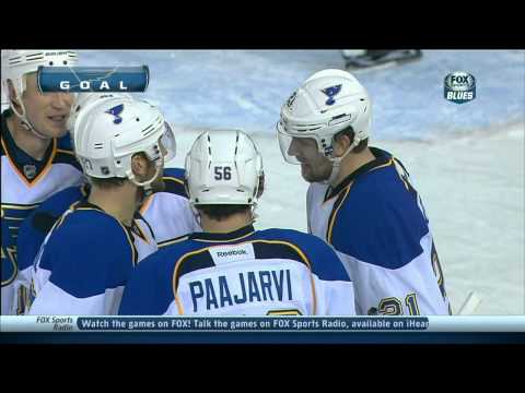 Patrik Berglund snapshot SHG 6-0 St. Louis Blues vs Edmonton Oilers 12/21/13 NHL Hockey. Hockey.