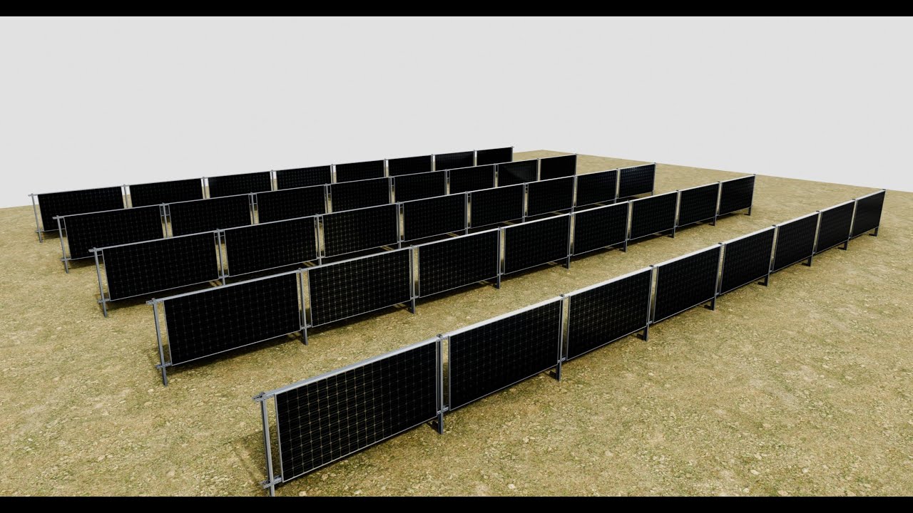 Solar Panel Wall Type-2 3D Model