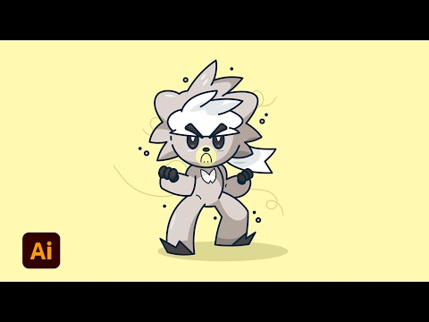 Convert Sketch to Vector Drawing Greninja in Adobe Illustrator