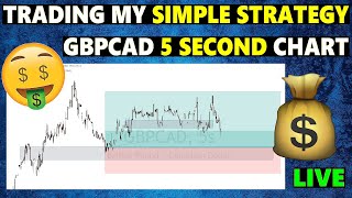 Trading My Simple Price Action Strategy on GBPCAD 5 Second Chart
