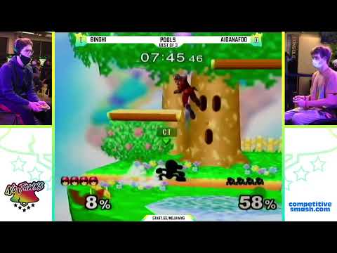 No Jawns 2: Pools - Binghi (Captain Falcon) Vs. Aidanafoo (Game & Watch) - SSBU Tournament
