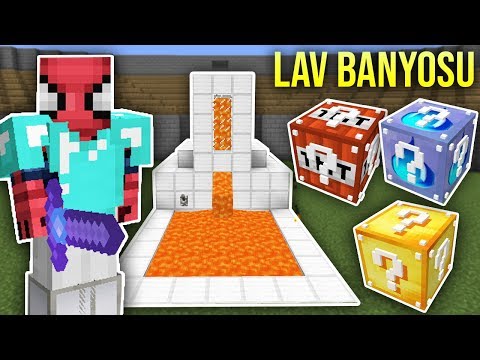 LAV BANYOSU CEZALI ŞANS BLOKLARI CHALLENGE - Minecraft