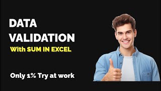 Download the video "✅ Data Validation with SUM in Excel 😎 | Prevent Incorrect Data Entries | Excel Trick #excel"