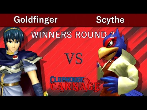 Clubhouse Carnage 2  WINNERS ROUND 2 - Goldfinger (Marth) vs Scythe (Falco)